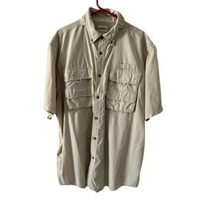 Gander Mountain Men’s XL Fishing Shirt Short Sleeve Pockets Vented